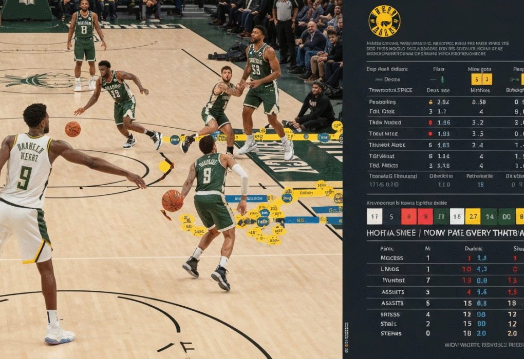 Pacers vs Milwaukee Bucks Match Player Stats
