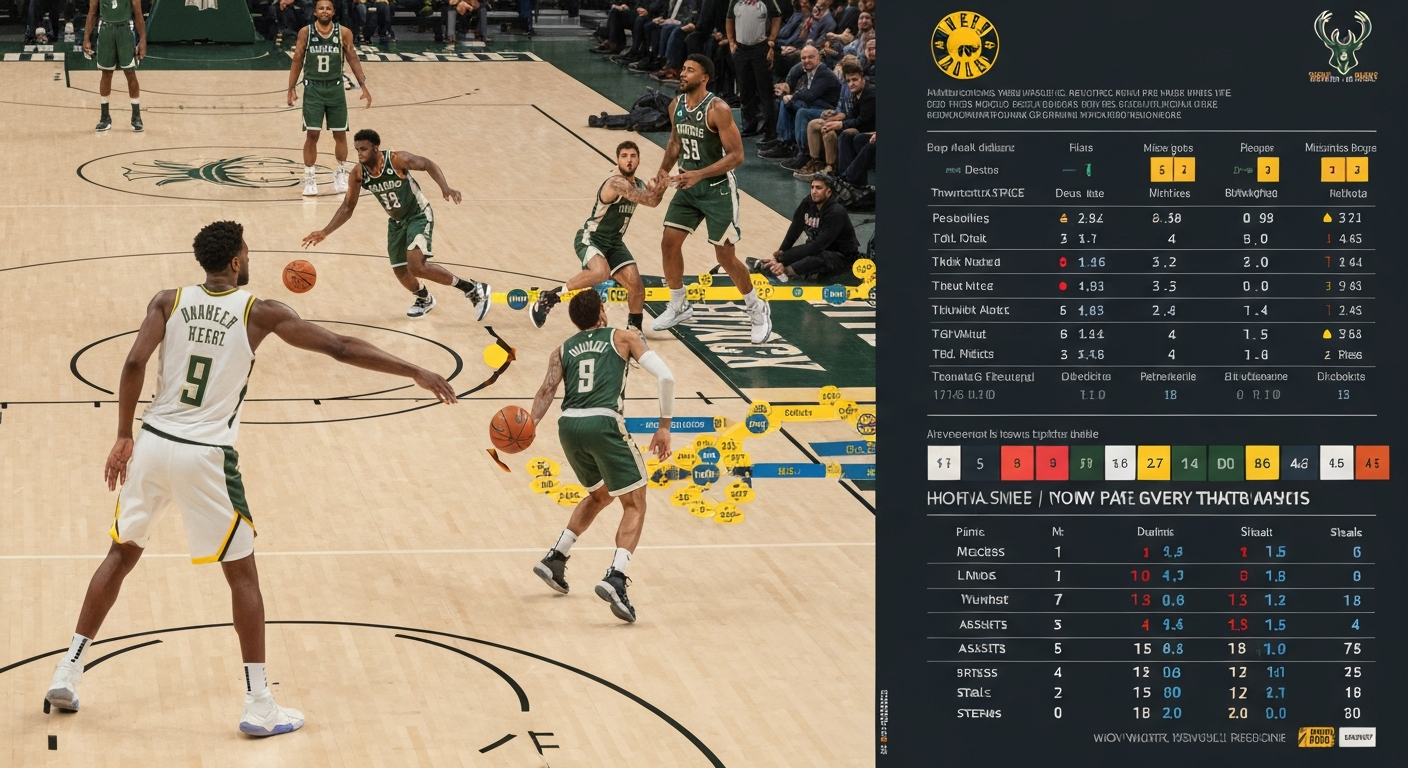 Pacers vs Milwaukee Bucks Match Player Stats